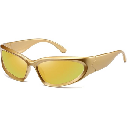 Polarised Sports Sunglasses - SwiftWrap-Yellow-Nora Luxe