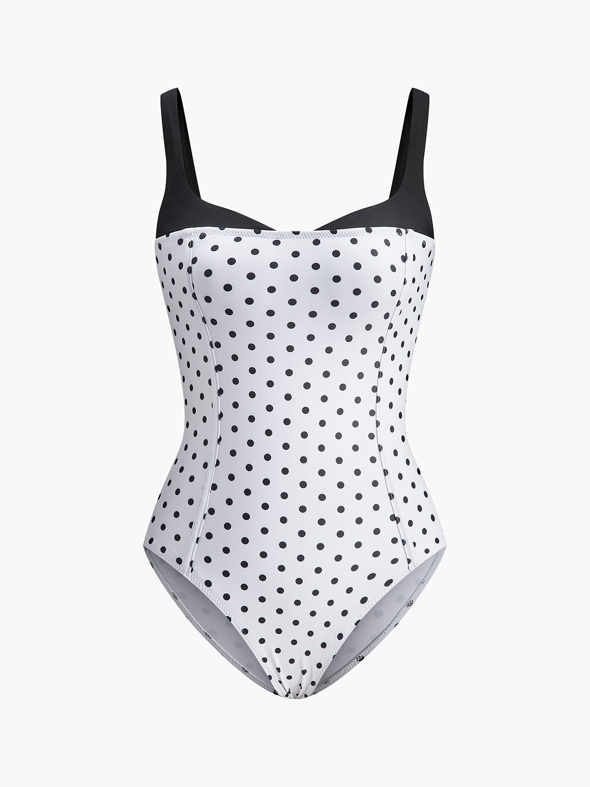 Colorful Spot Halter Neck Swimsuit