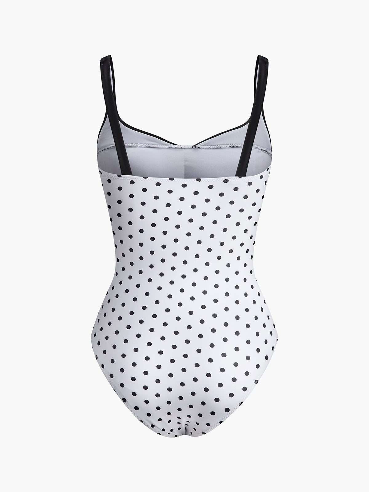Colorful Spot Halter Neck Swimsuit