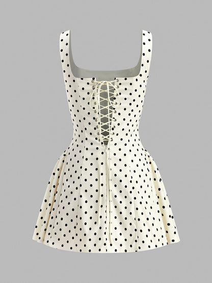 Floral Ruffled Tie Back Summer Dress