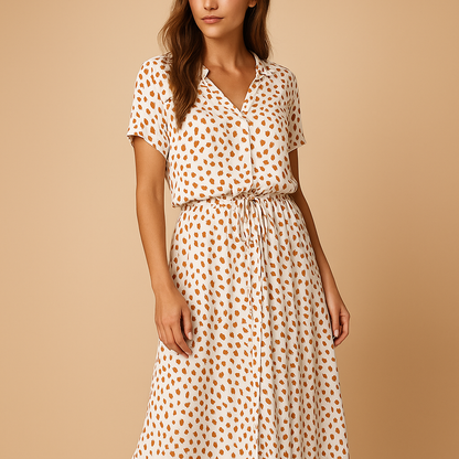 Floral Print Knee Length Dress for Ladies - Nocini