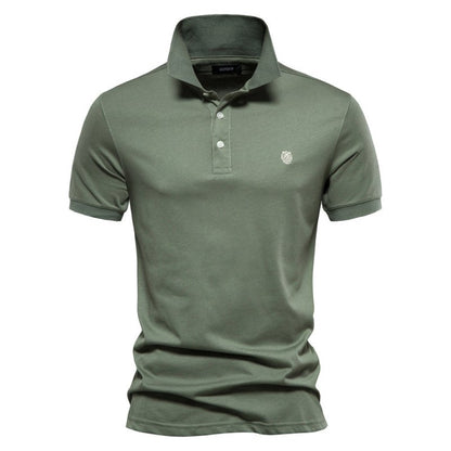 Polo Shirt - Logan-Green-S-Nora Luxe