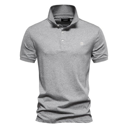Polo Shirt - Logan-Light grey-S-Nora Luxe