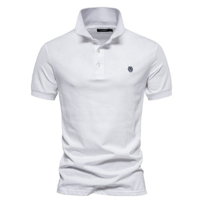 Polo Shirt - Logan-White-S-Nora Luxe