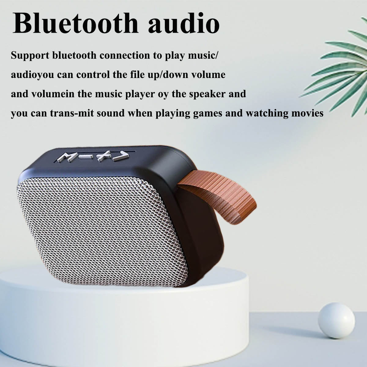 PORTABLE BLUETOOTH SPEAKER - 3D STEREO MUSIC PLAYER WITH HIFI SOUND-Black-Nora Luxe