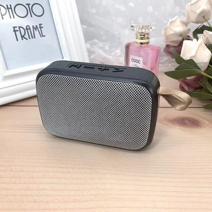 PORTABLE BLUETOOTH SPEAKER - 3D STEREO MUSIC PLAYER WITH HIFI SOUND-Black-Nora Luxe
