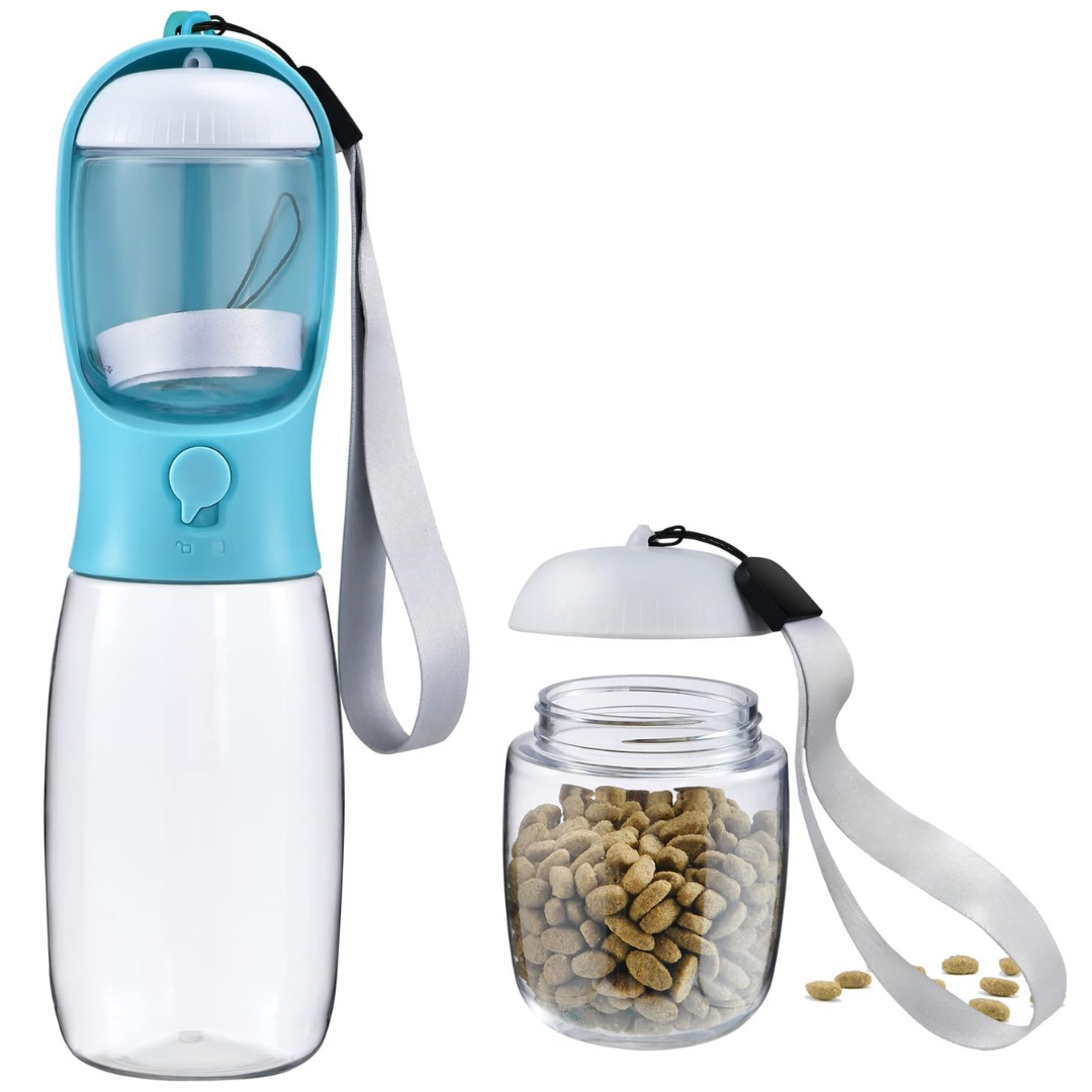 Compact Pet Travel Bowl & Water Bottle Set - Pexav