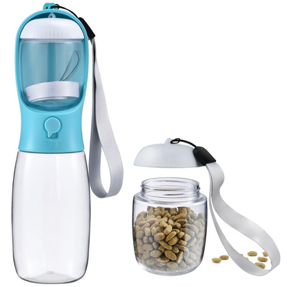Compact Pet Travel Bowl & Water Bottle Set - Pexav