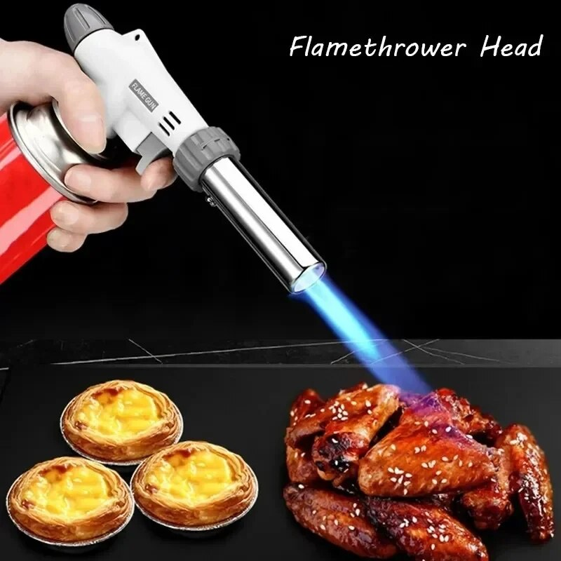 PORTABLE METAL BUTANE GAS STOVE – BBQ, CAMPING AND COOKING FLAME GUN-Nora Luxe