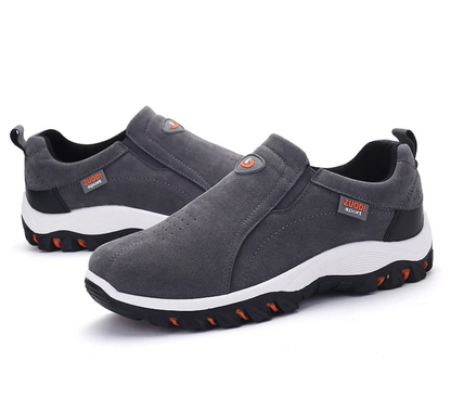 Premium Orthopaedic Hiking Shoes for Men - PathMaster-Black-7-Nora Luxe