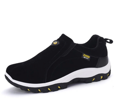 Premium Orthopaedic Hiking Shoes for Men - PathMaster-Black-7-Nora Luxe