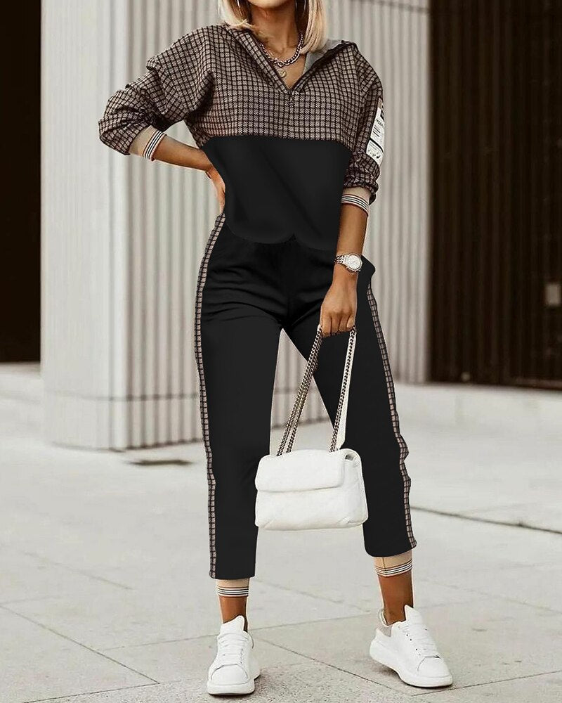Premium Tracksuit for Women - Mila-Black-S-The Livary