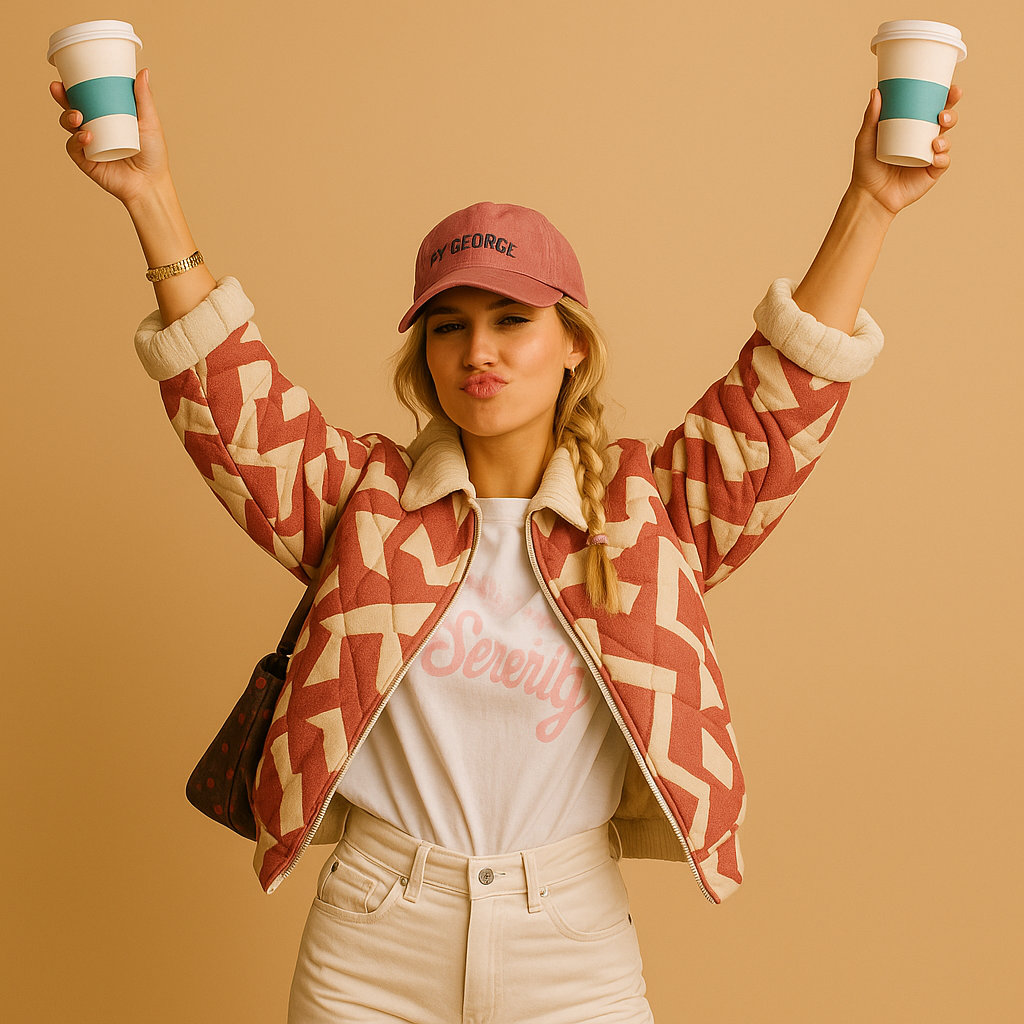 Women’s printed jacket with a slim fit, button closure, and eye-catching patterns, ideal for casual outings and everyday wear.