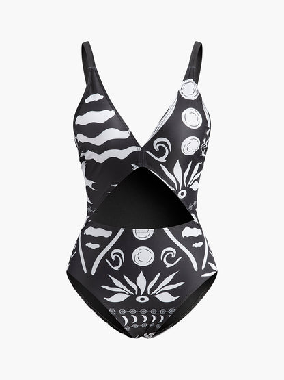 Colorful Halter Neck Women's Swimwear Dress - Pexav