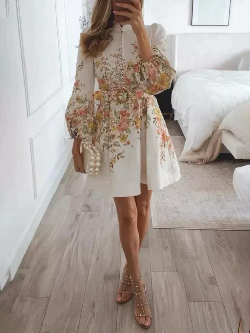 Cute Small Button Front Sundress - Pexav
