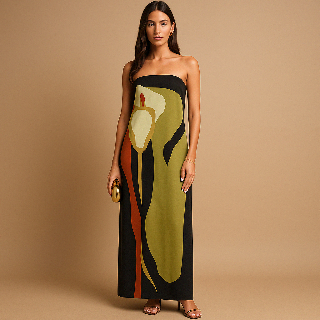 Vibrant Floral Women's Summer Dress - Nocini