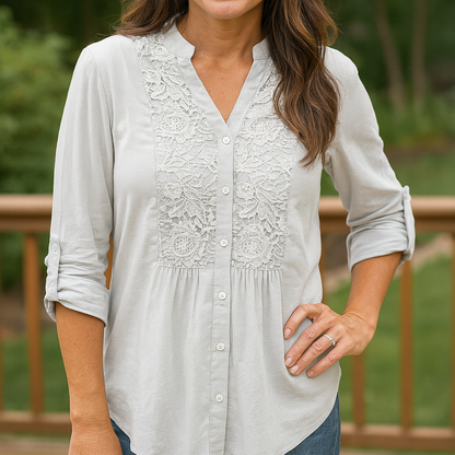 Elegant Ruffled Flowy Women Blouse - Nocini