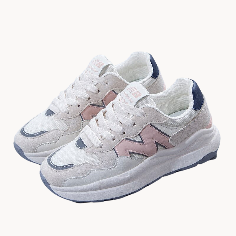 Airy Mesh Leather Women's Running Shoes - Nocini