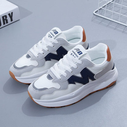 Airy Mesh Leather Women's Running Shoes