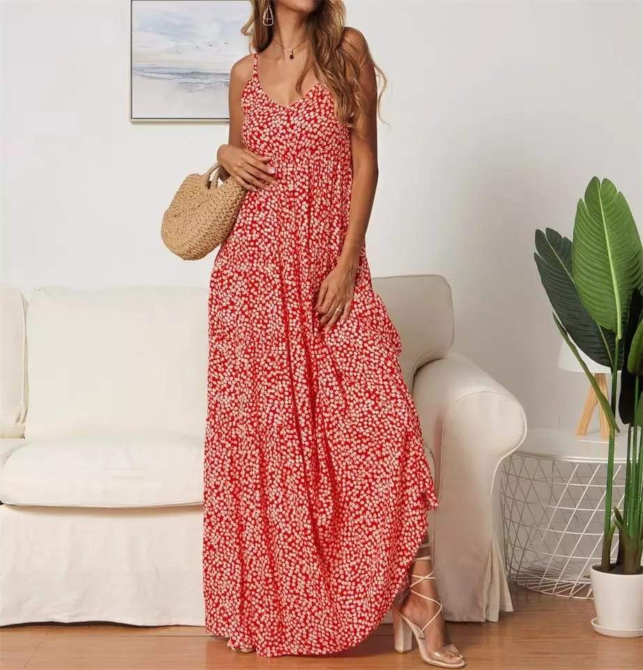 Beautiful Floral Maxi Dress - Nocini
