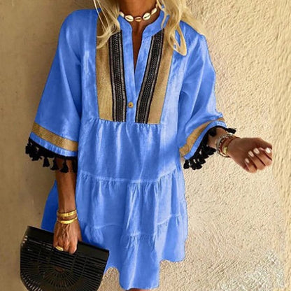 Boho Chic Ruffled Summer Dress