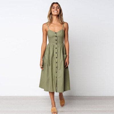 Beautiful Evening Gown with Thin Straps
