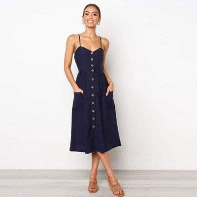 Beautiful Evening Gown with Thin Straps