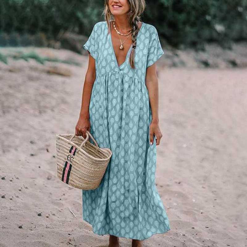 Boho Chic V Neck Summer Dress