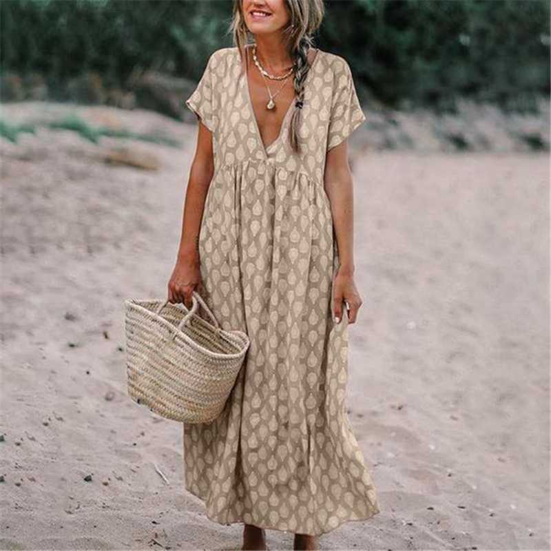 Boho Chic V Neck Summer Dress