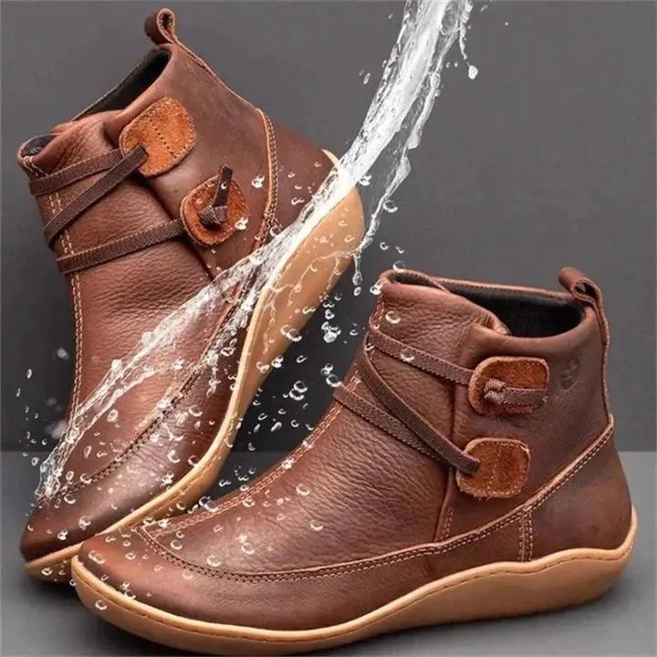 Black Waterproof Women's Ankle Boots - Chic and Durable - Nocini