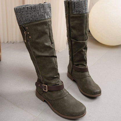 Ankle Low Heel Boots for Women - Warm and Cozy Autumn Boots