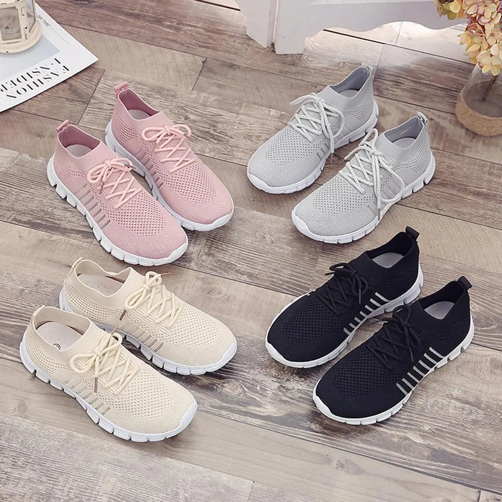 Breathable Knit Sneakers for Women – Lightweight & Comfortable
