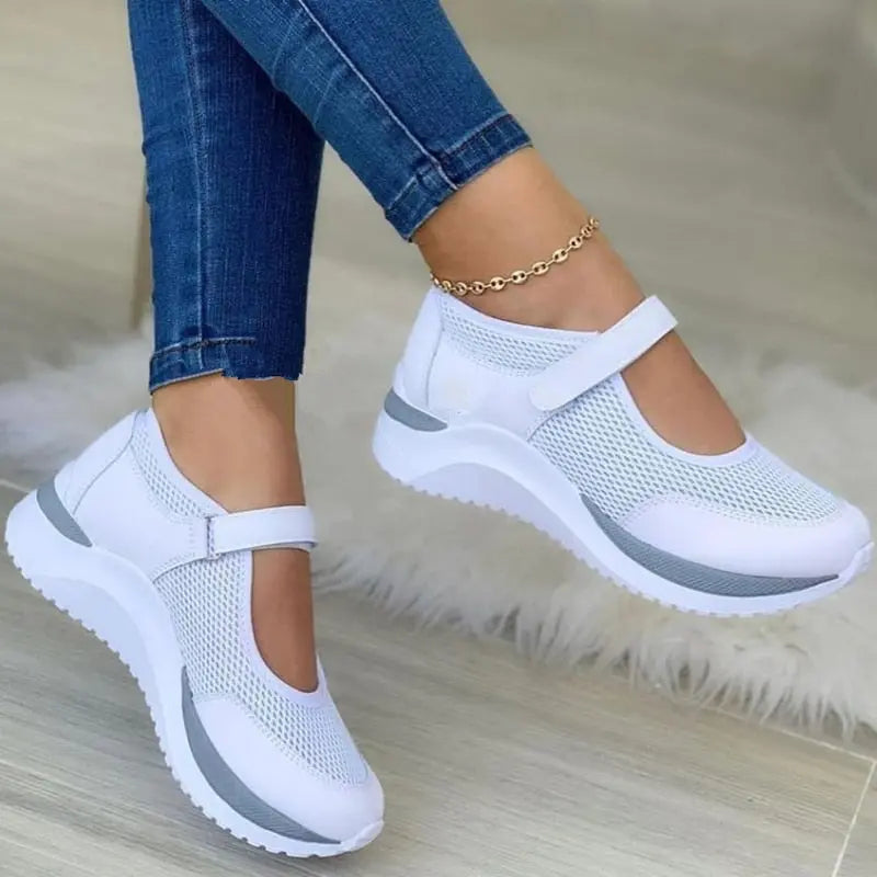 Airy Women's Mary Jane Shoes - Lightweight Comfort Sneakers - Nocini