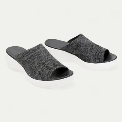 Airy Foam Wedge Slip-On Sandals for All Day Comfort