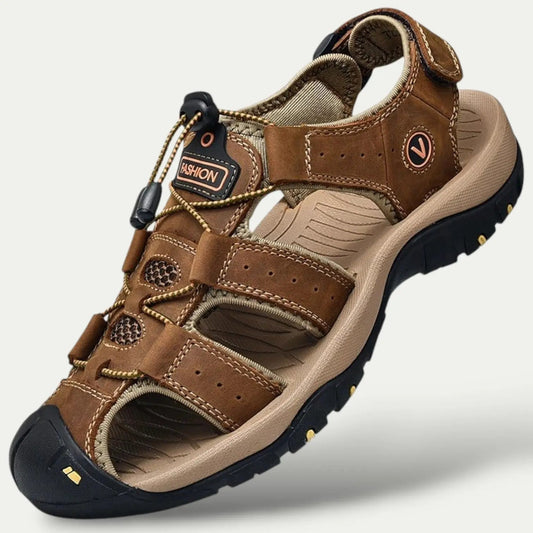 Authentic Leather Beach Sandals for Men - Nocini