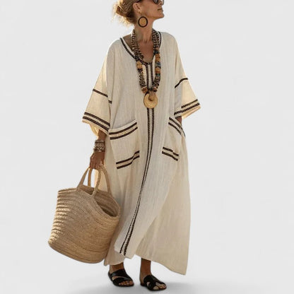 Boho Chic Floral Maxi Dress - Olytrend