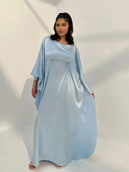 Beautiful Long Evening Dress with Thin Straps and High Cut