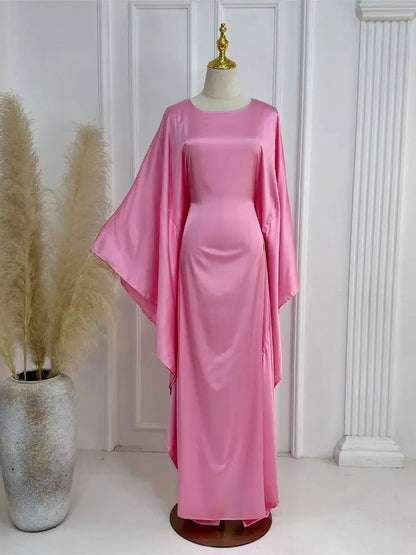 Beautiful Long Evening Dress with Thin Straps and High Cut