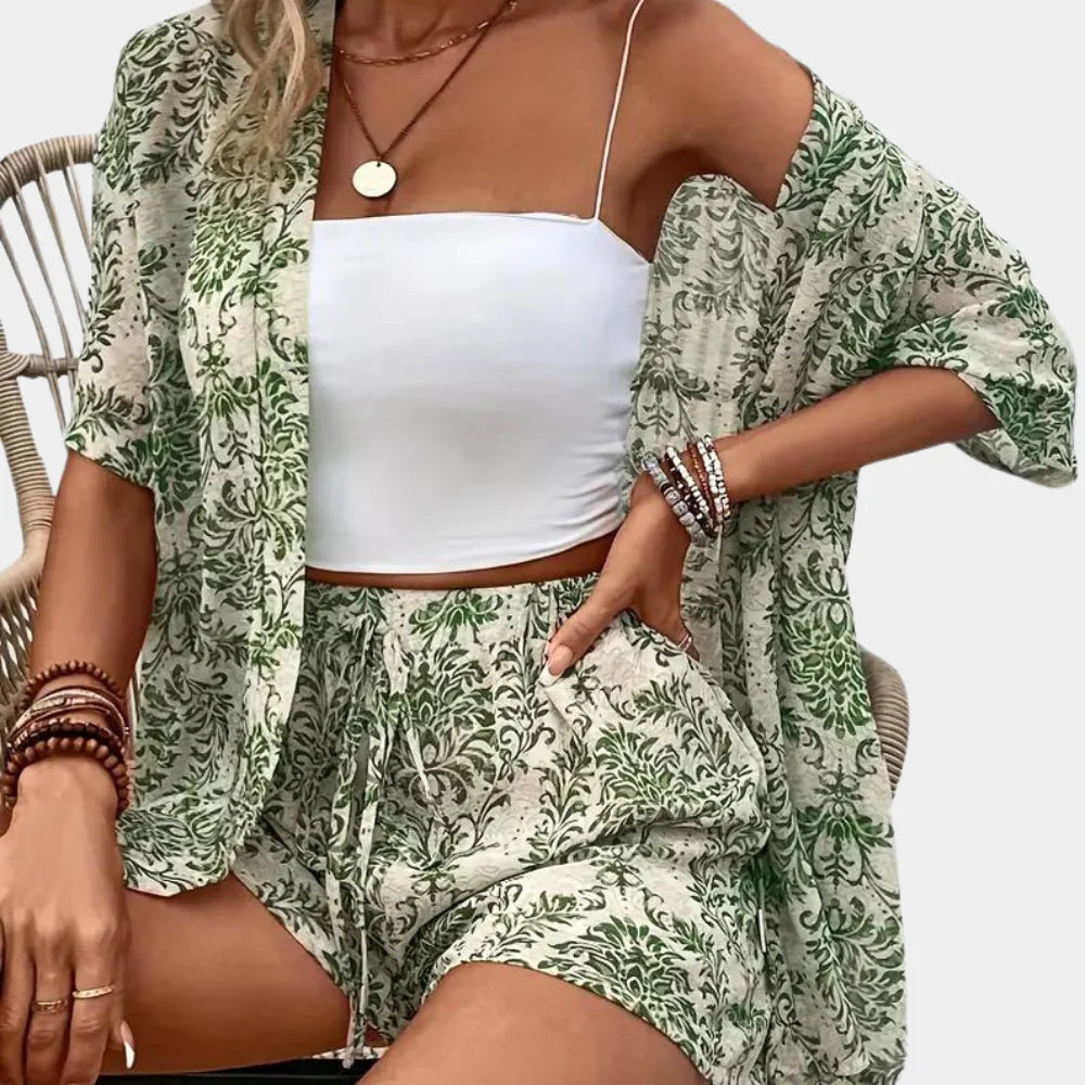 Breathable 2-Piece Summer Outfit for Women - Olytrend