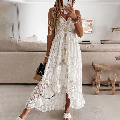 Boho Chic Lace Tassel Summer Dress