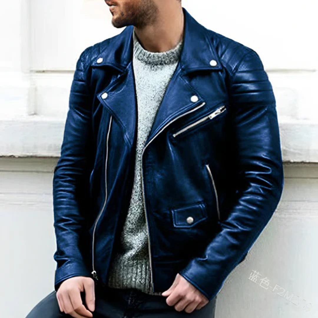 Authentic Real Leather Motorcycle Jacket