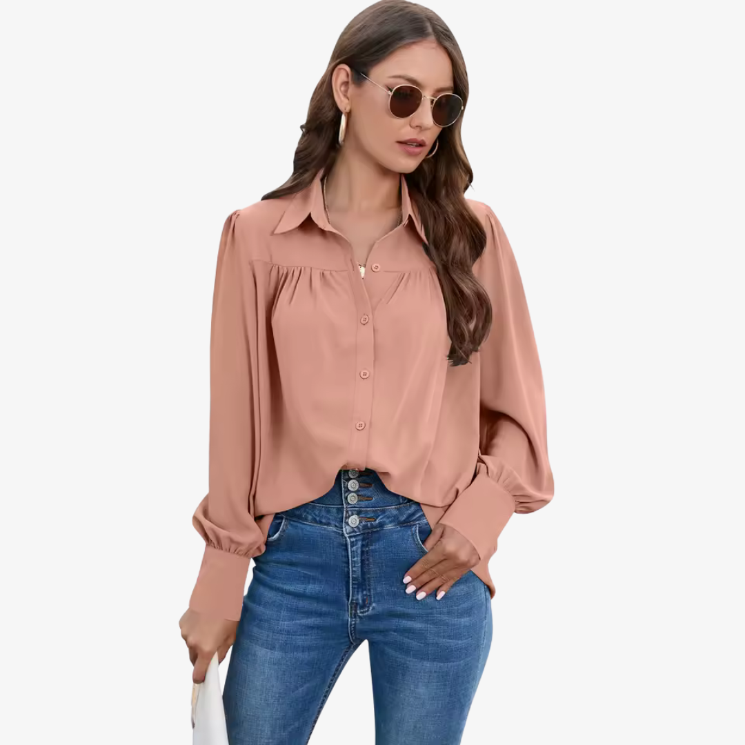Beautiful Flowy Top with Bell Sleeves