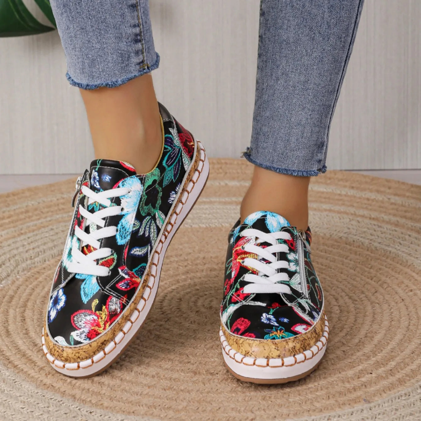 Beautiful Blossom Tie-Up Heels for Ladies - Olytrend