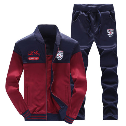 Athletic Men's Baseball Jacket and Pants Set