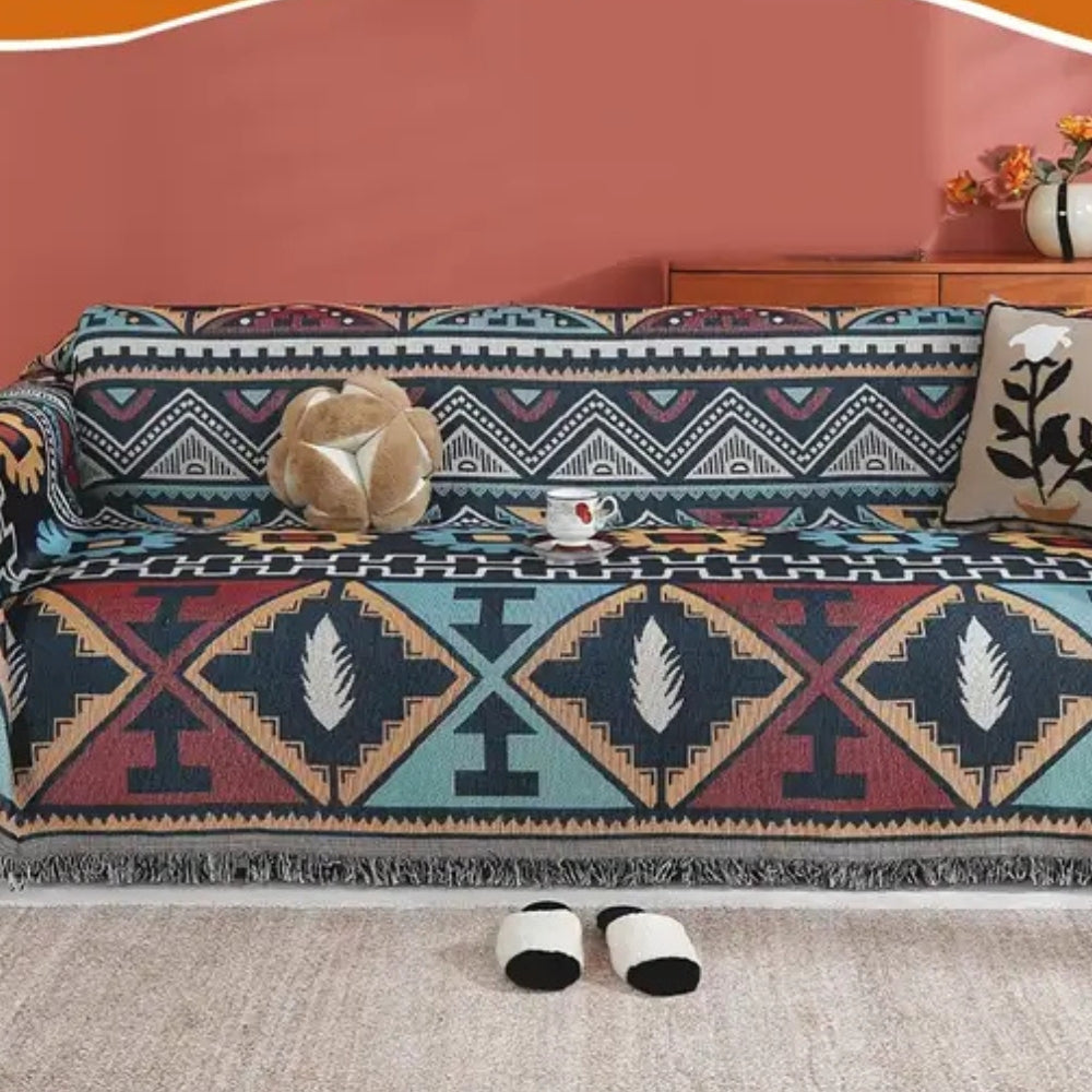 Bohemian Style Geometric Sofa Slipcover