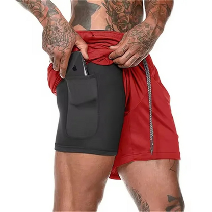 Athletic Men's Shorts for Running and Fitness