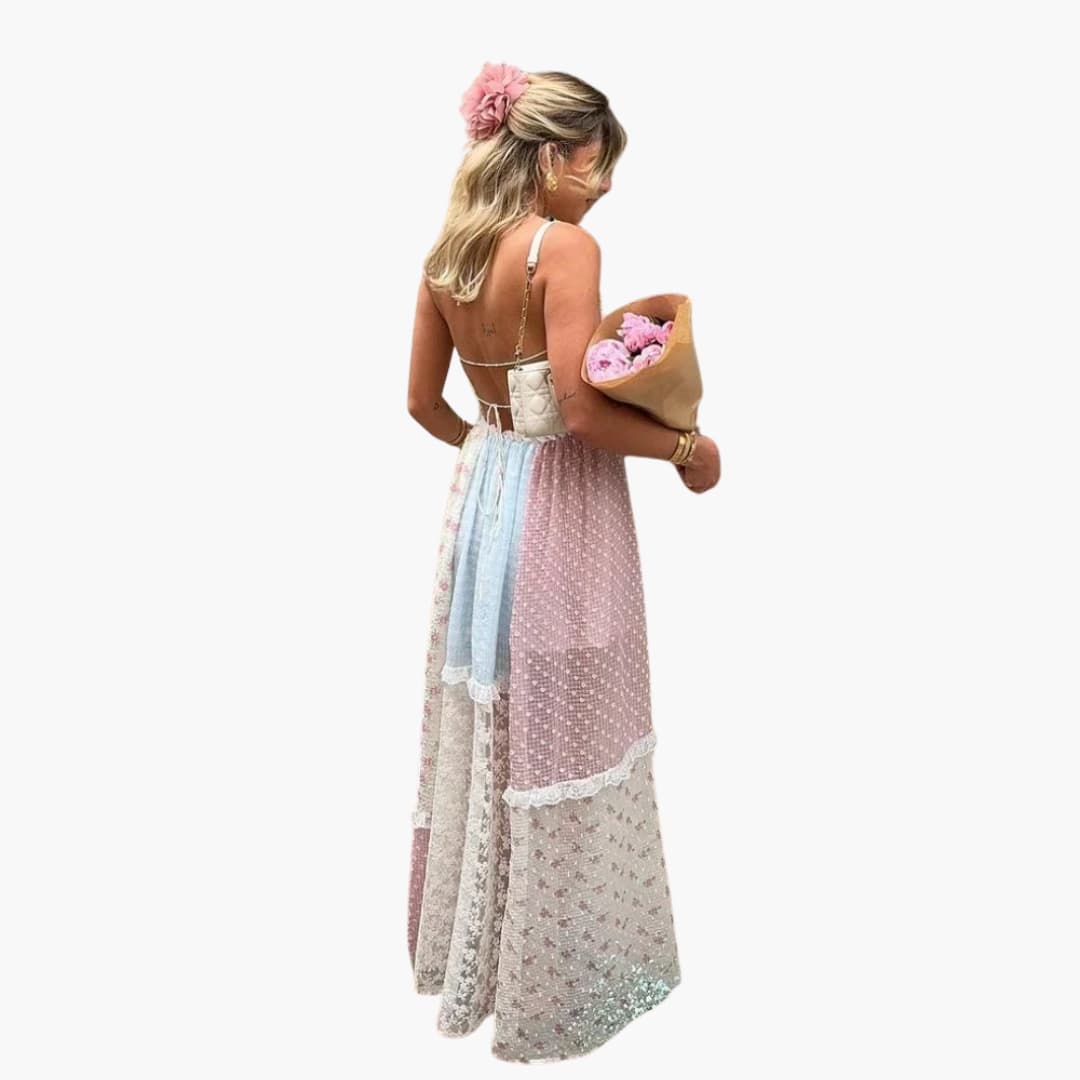 Bohemian Maxi Dress - Ladies Floral Summer Dress
