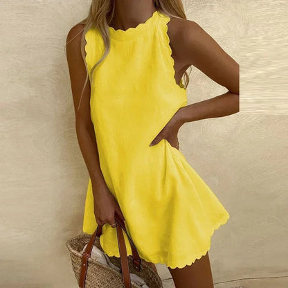 Summer Dress - Eva-Yellow-XS-Nora Luxe