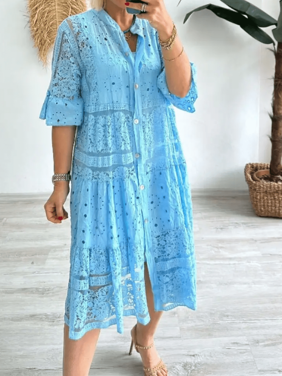 Beautiful Flower Knee Length Dress