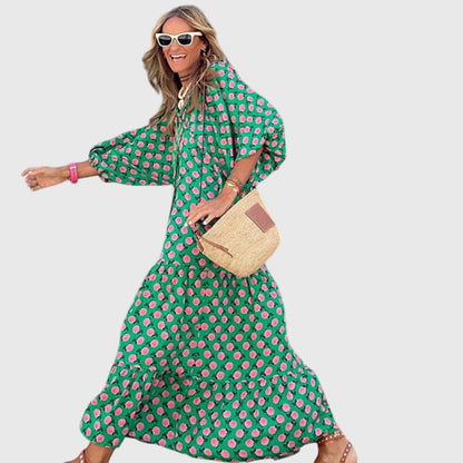 Bohemian Long Flowy Dress - Olytrend